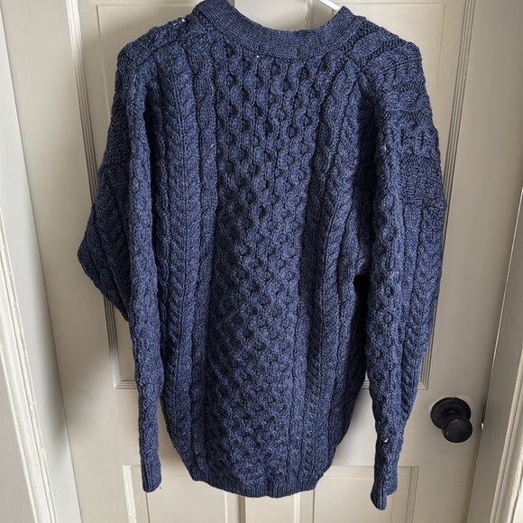 LL Bean vintage Shetland wool cardigan, size Medium - Picture 2 of 3